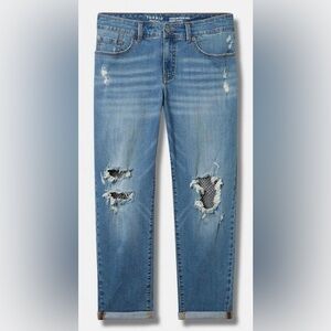 Torrid 22T Perfect Boyfriend Ankle Vintage Stretch Mid-Rise Jeans 22 tall plus